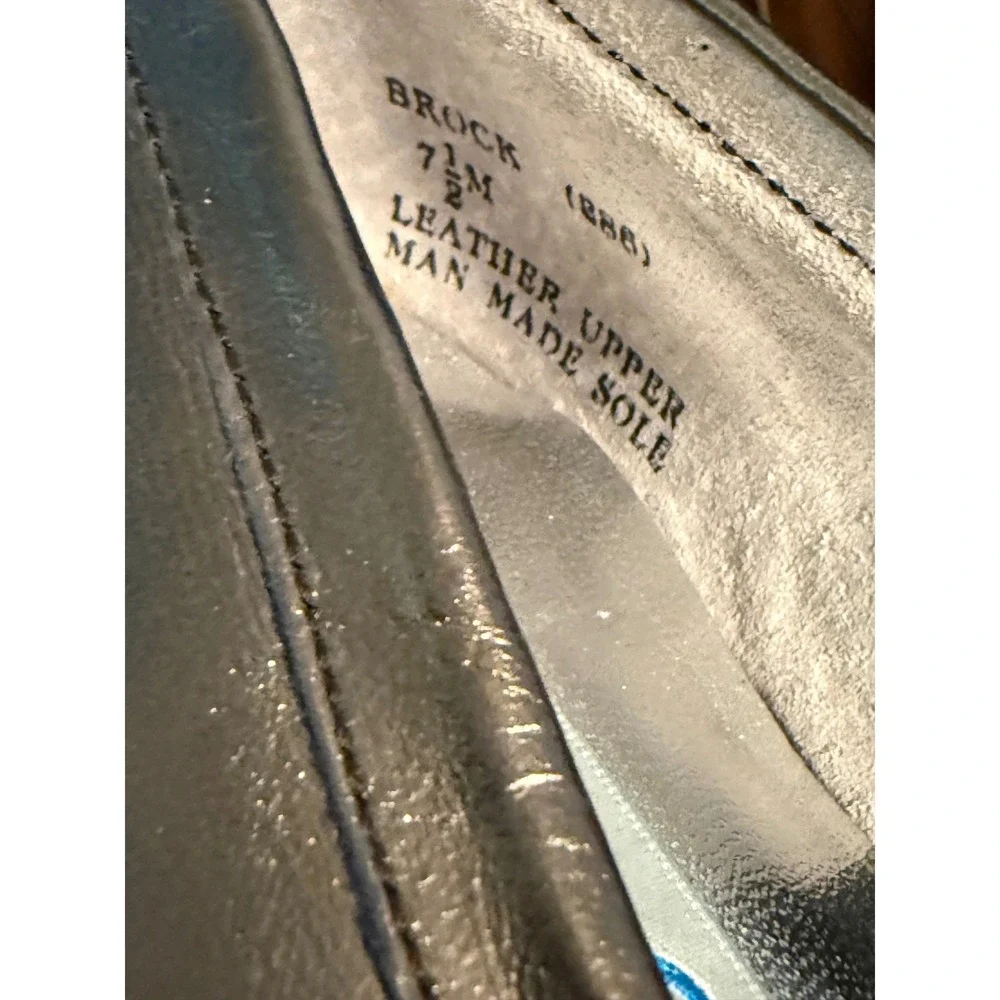 Sebastino Brock Womens 7.5 M Metallic Pewter Leather Rhinestone Studded Loafers